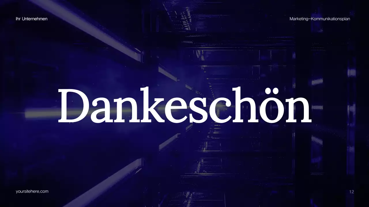 Blue Abstract Marketing Plan