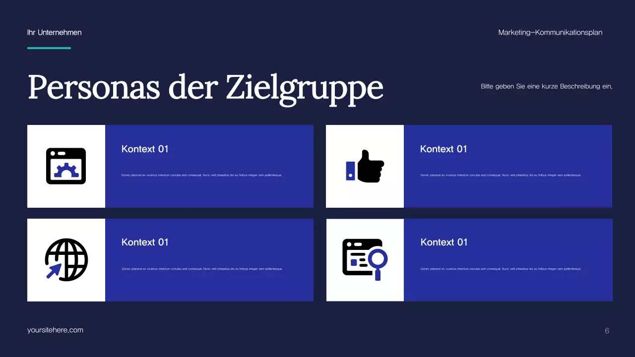 Blue Abstract Marketing Plan