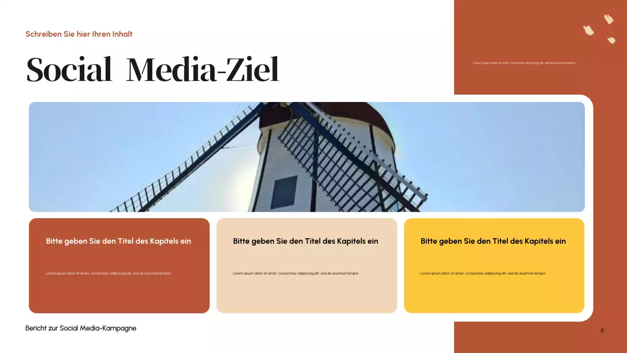 Orange Modern Social Media Bericht