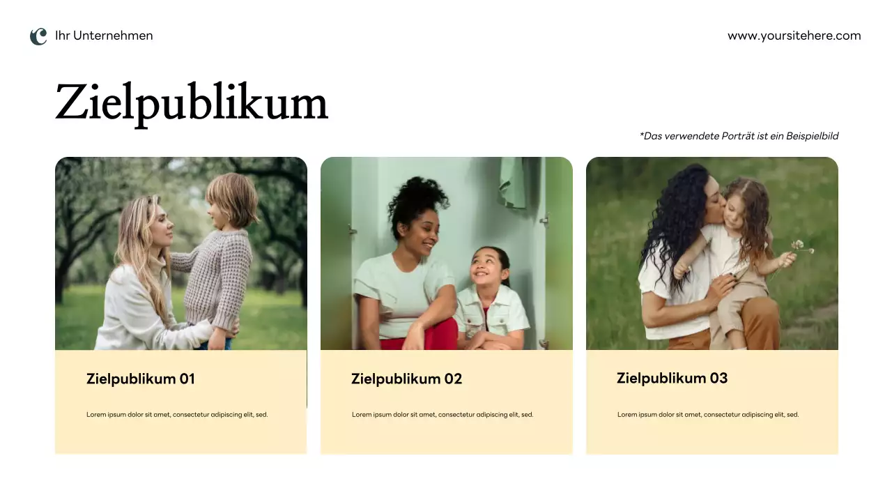 Rosa moderner Marketingplan