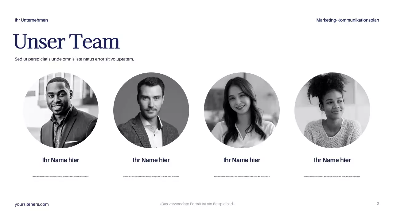 Navy Modern Marketing Plan Dokument