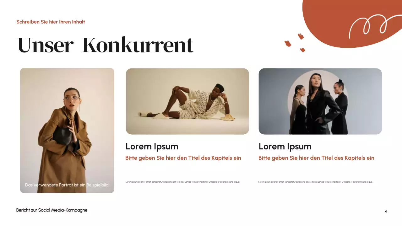 Orange Modern Social Media Bericht