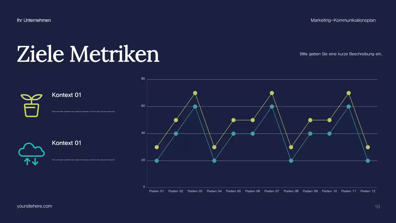 Blue Abstract Marketing Plan