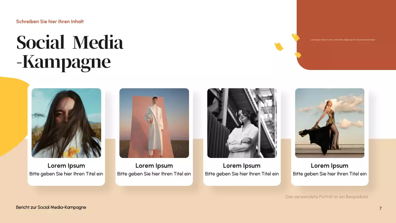 Orange Modern Social Media Bericht