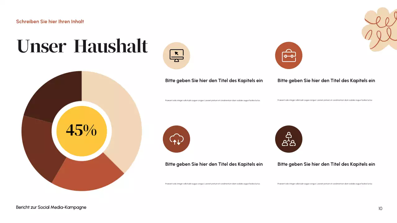 Orange Modern Social Media Bericht