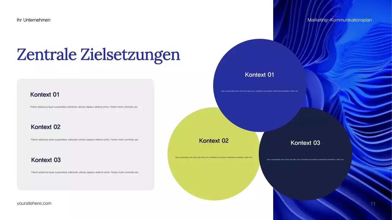 Blue Abstract Marketing Plan