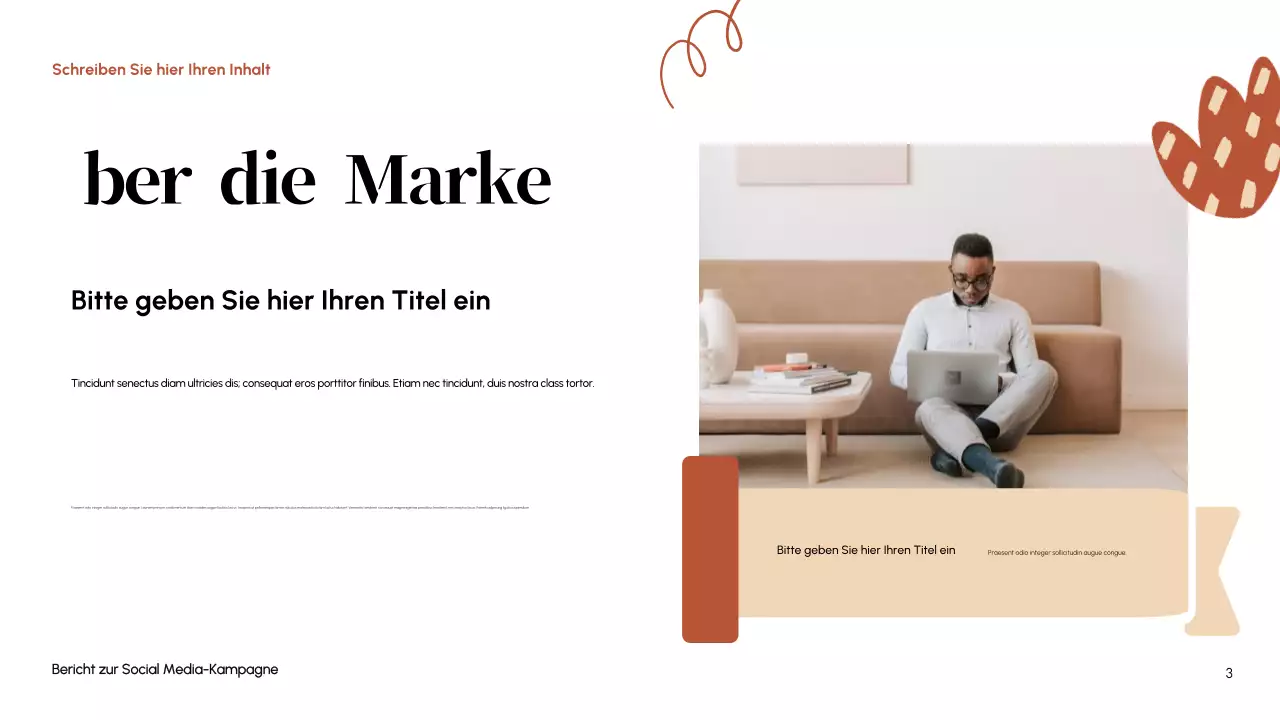 Orange Modern Social Media Bericht