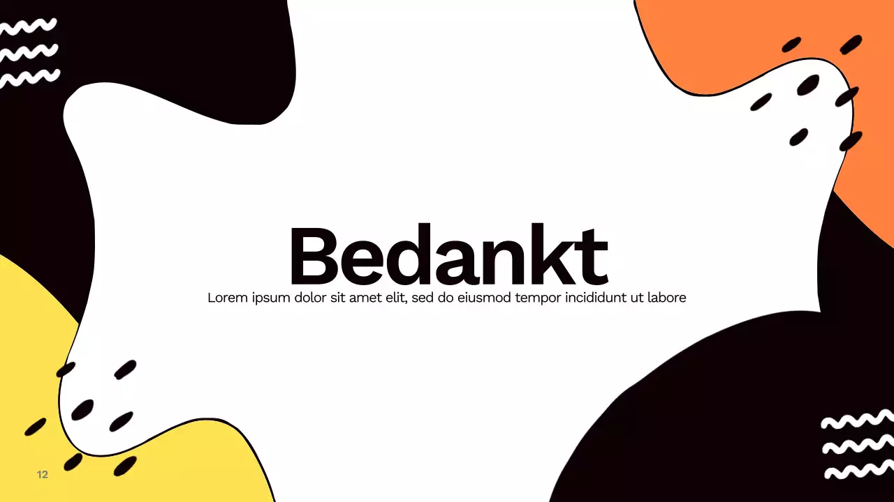 Kleurrijk Abstract Social Media Rapport