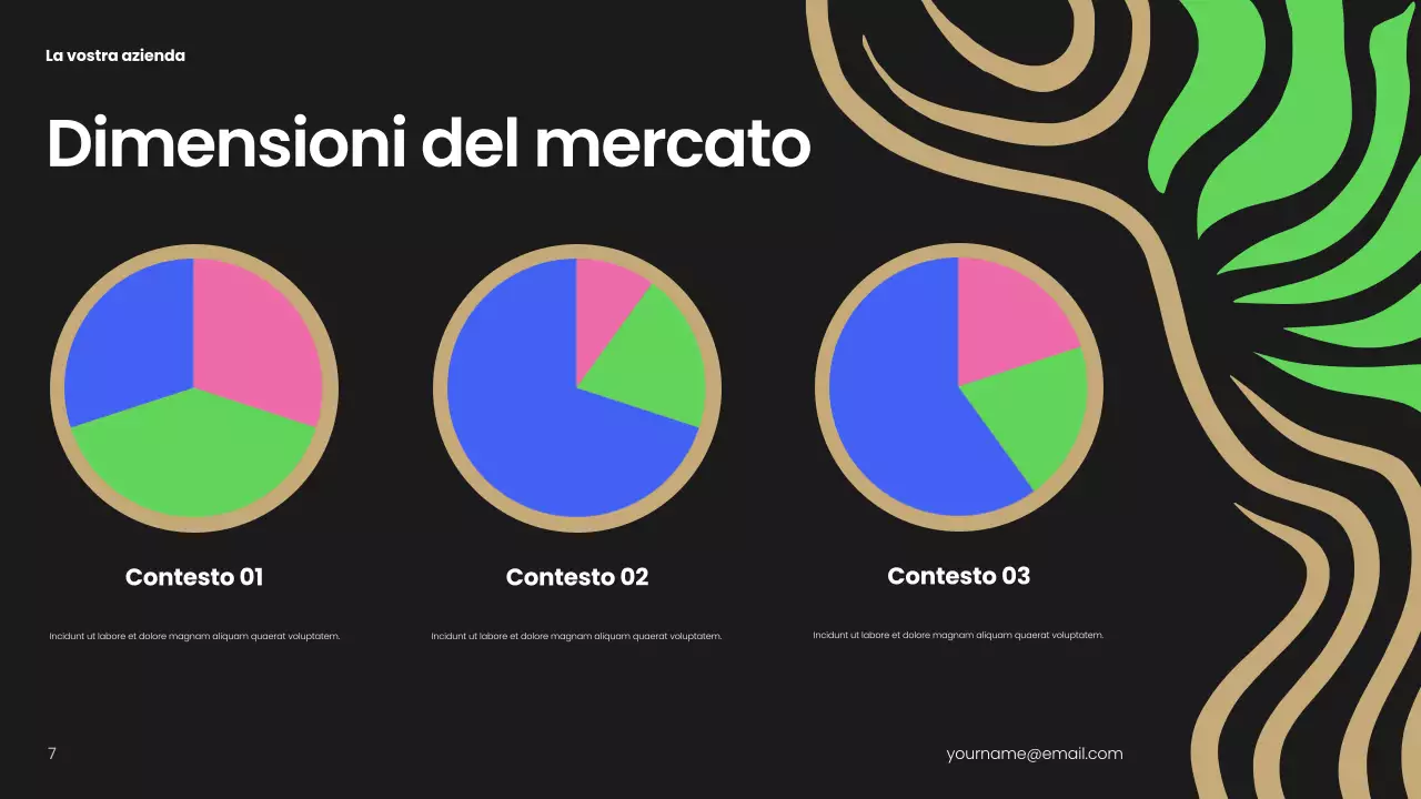 Piano aziendale nero moderno