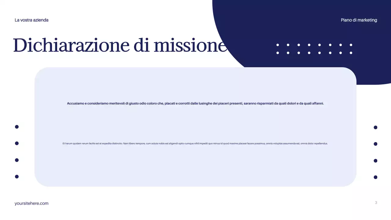 Documento sul piano di marketing moderno della Marina Militare