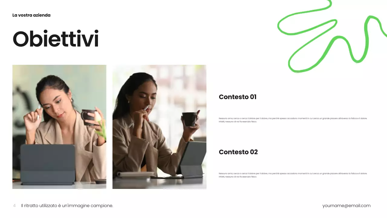 Piano aziendale nero moderno