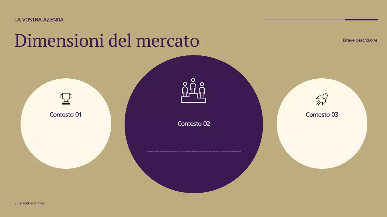 Piano aziendale moderno viola