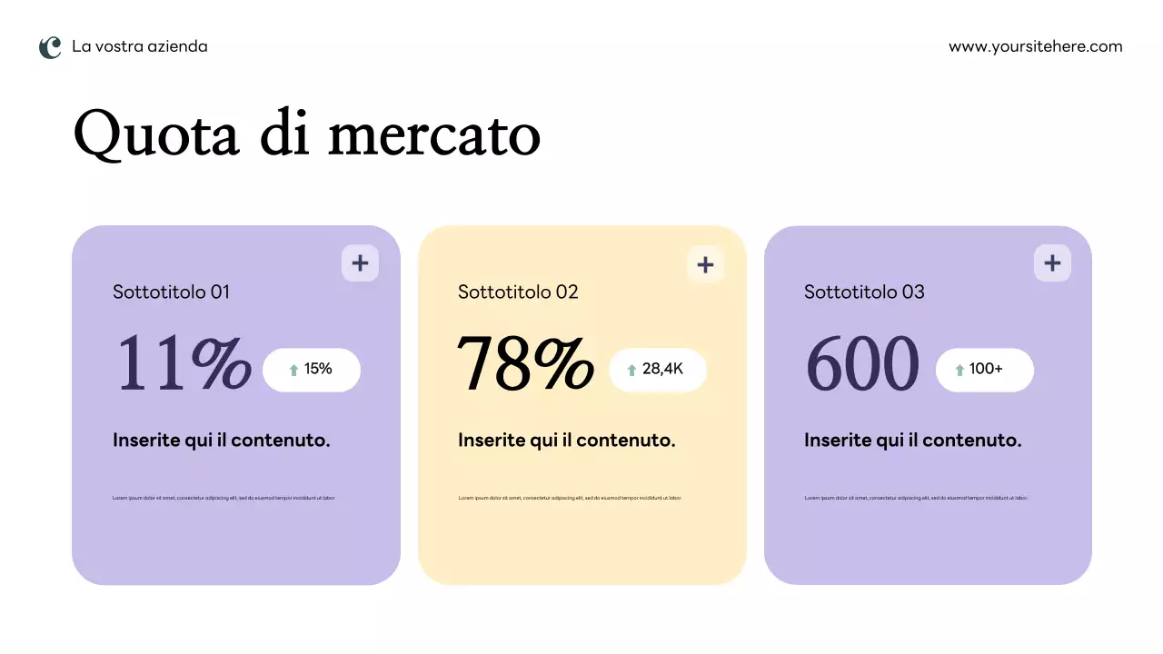 Piano di marketing rosa moderno