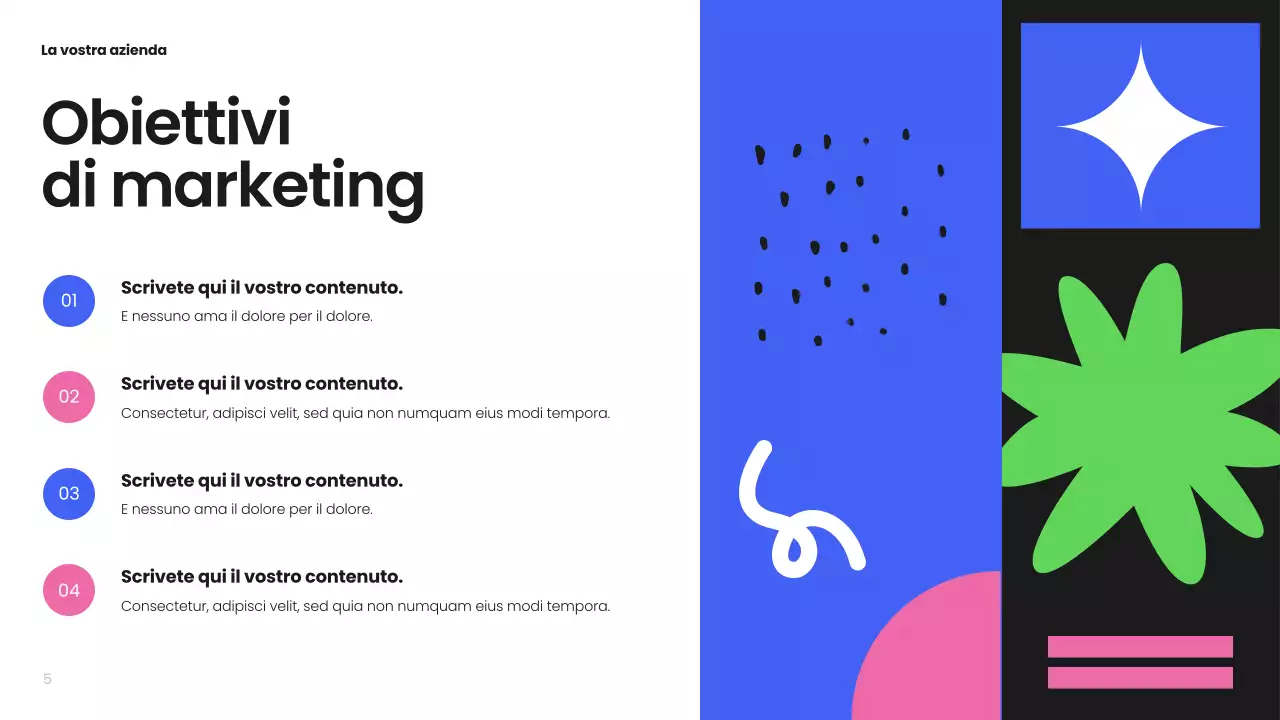 Piano aziendale nero moderno