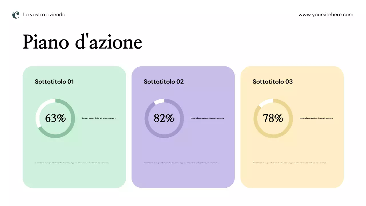Piano di marketing rosa moderno