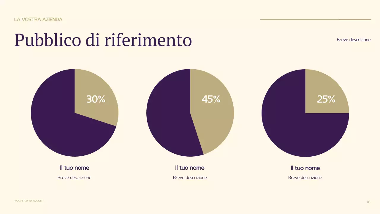 Piano aziendale moderno viola