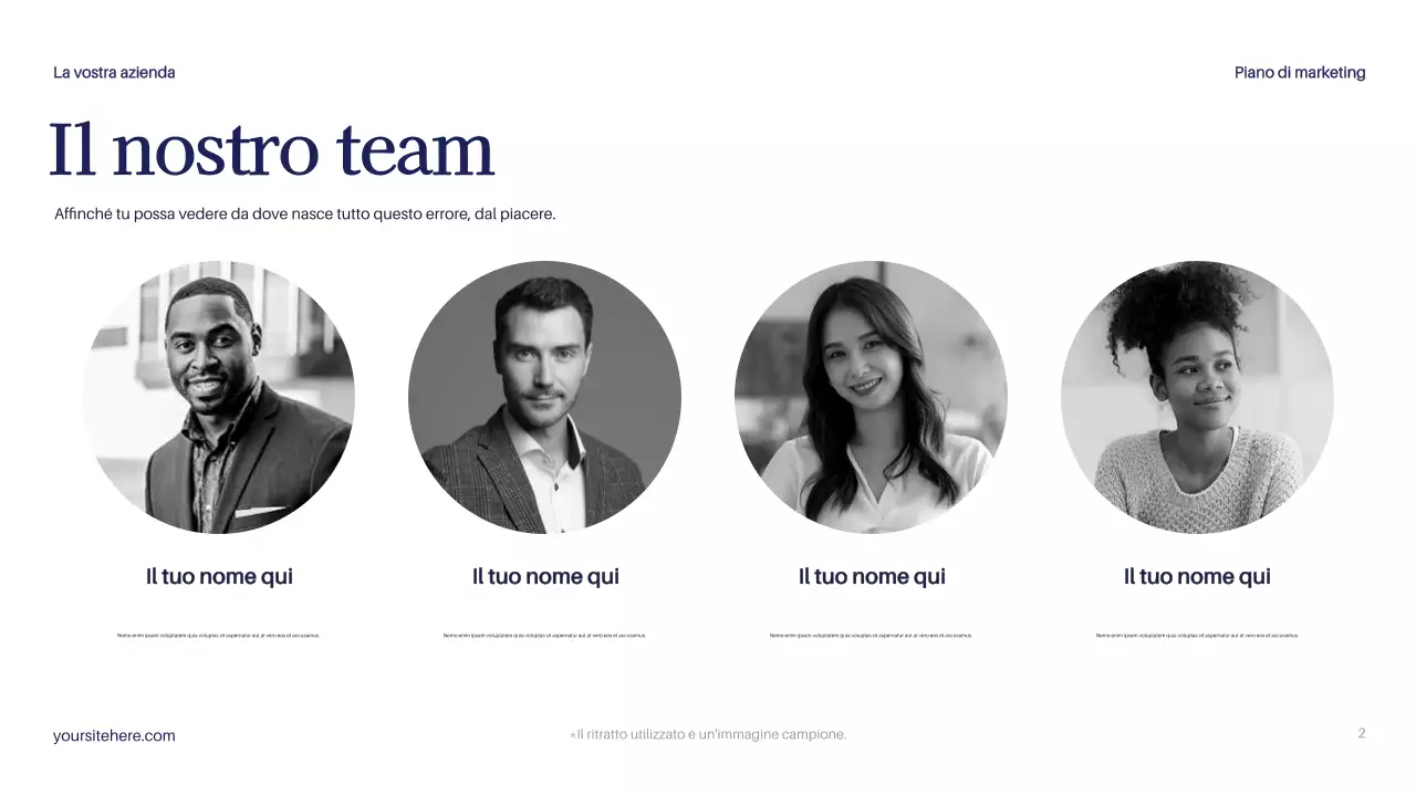 Documento sul piano di marketing moderno della Marina Militare