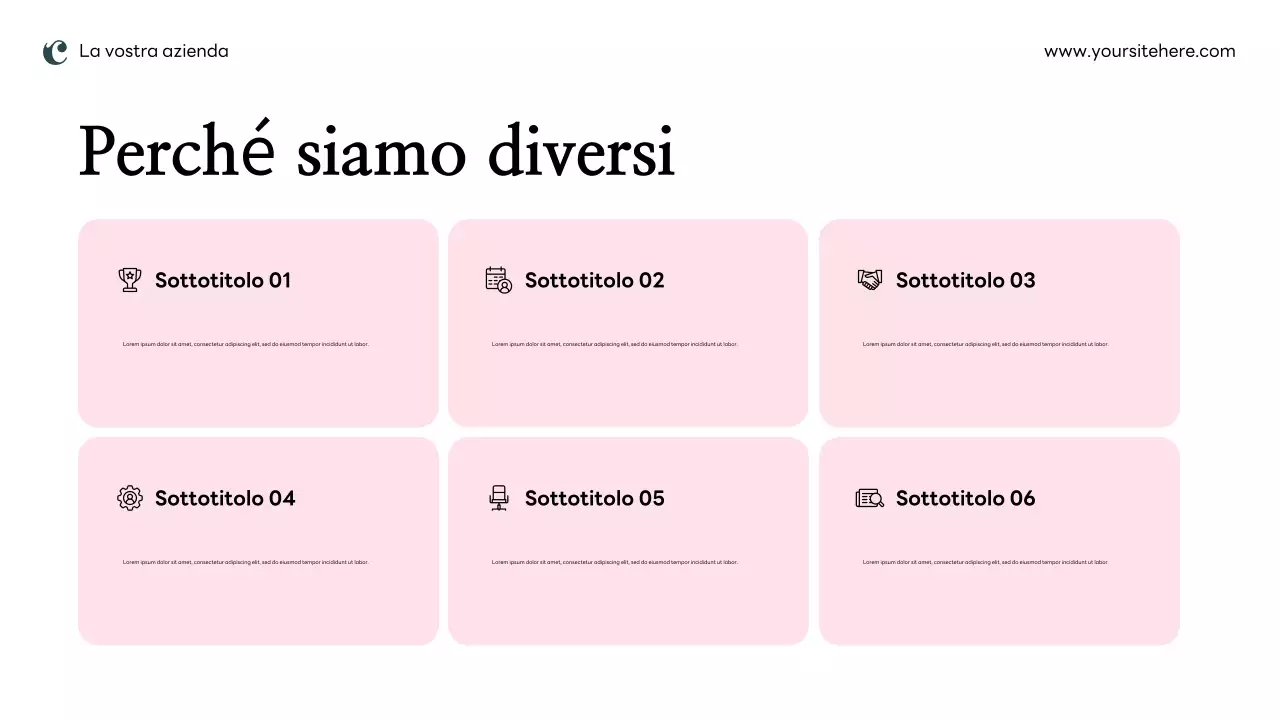 Piano di marketing rosa moderno