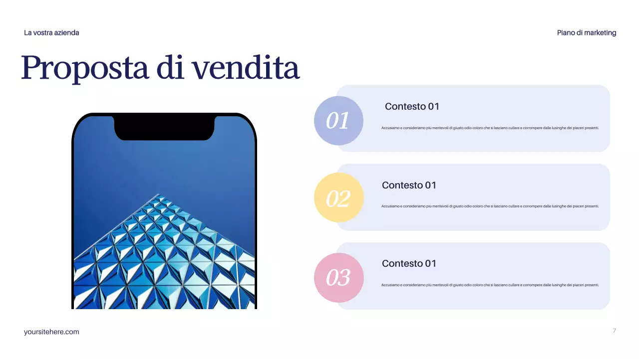 Documento sul piano di marketing moderno della Marina Militare