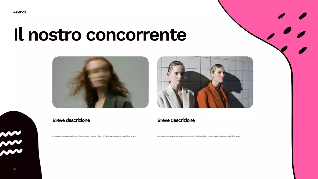 Rapporto astratto e colorato sui social media