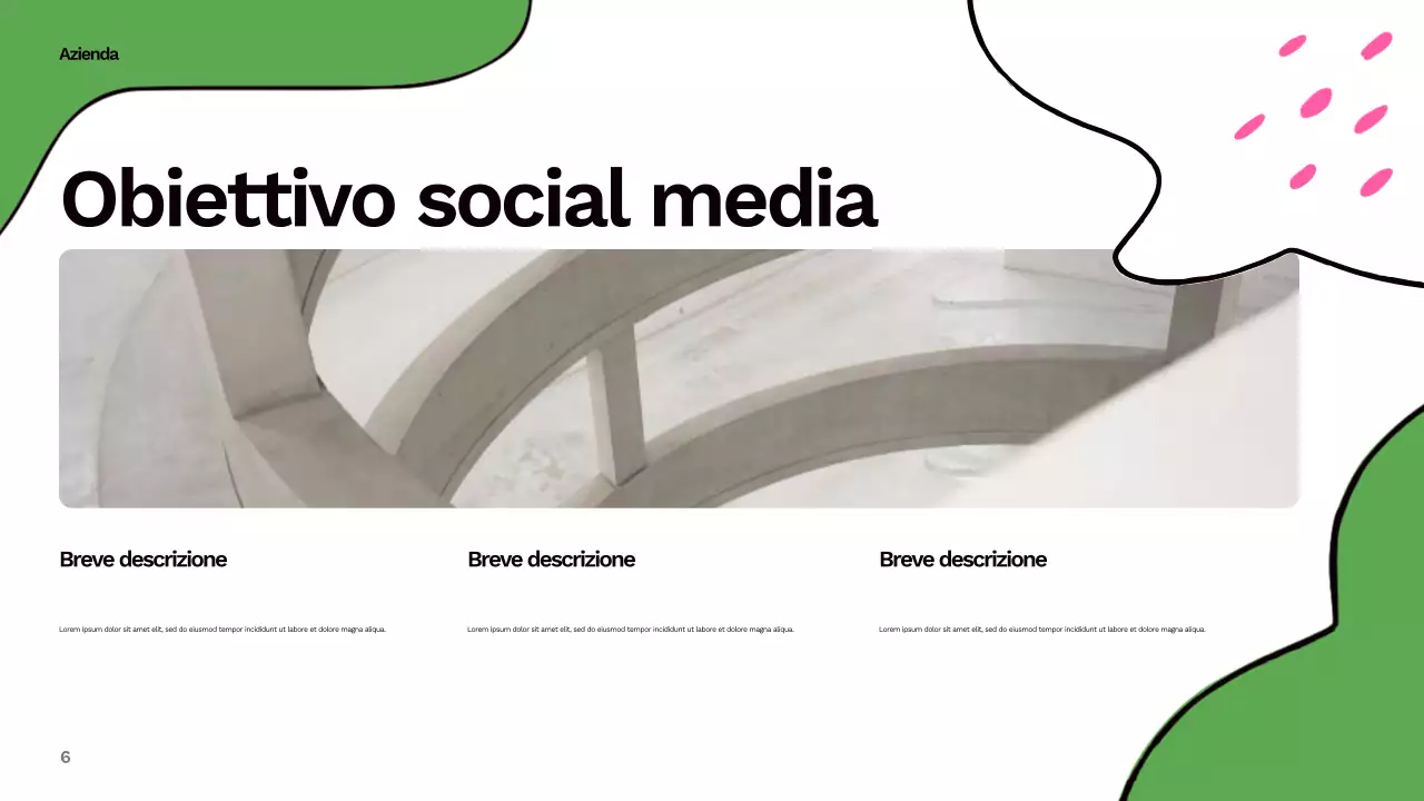 Rapporto astratto e colorato sui social media