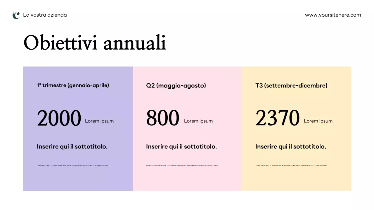 Piano di marketing rosa moderno