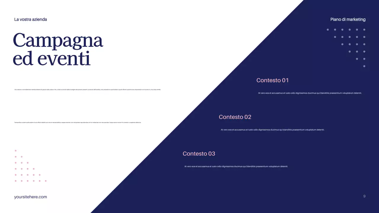 Documento sul piano di marketing moderno della Marina Militare