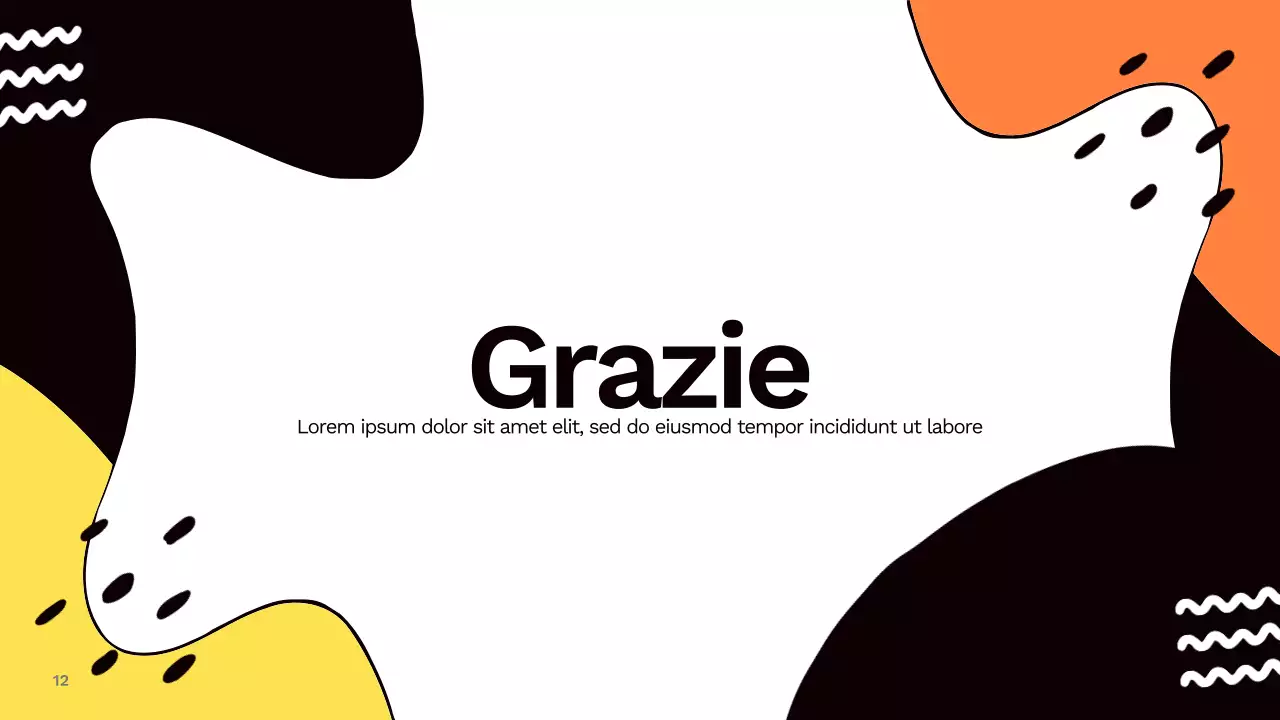 Rapporto astratto e colorato sui social media