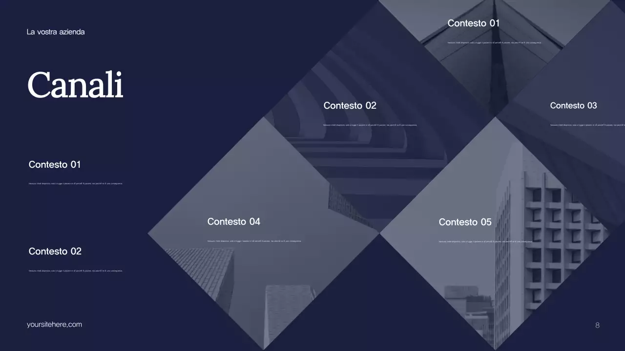 Piano di marketing Blue Abstract