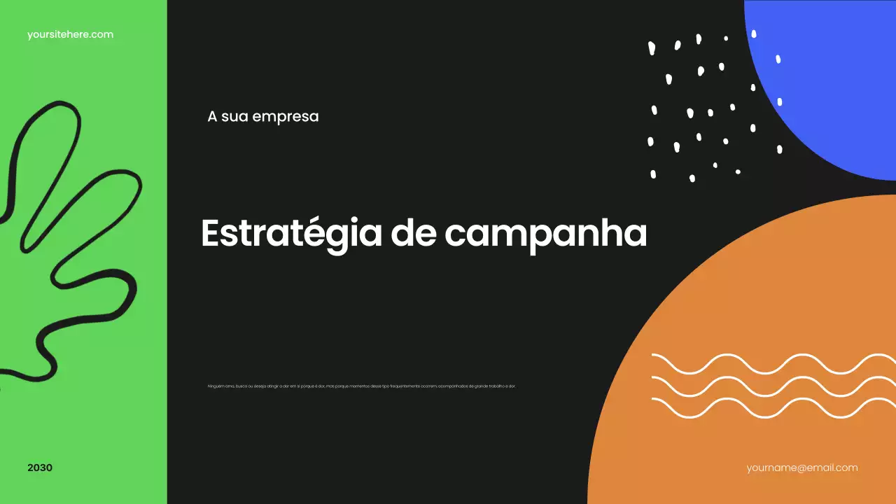 Plano de negócios preto moderno