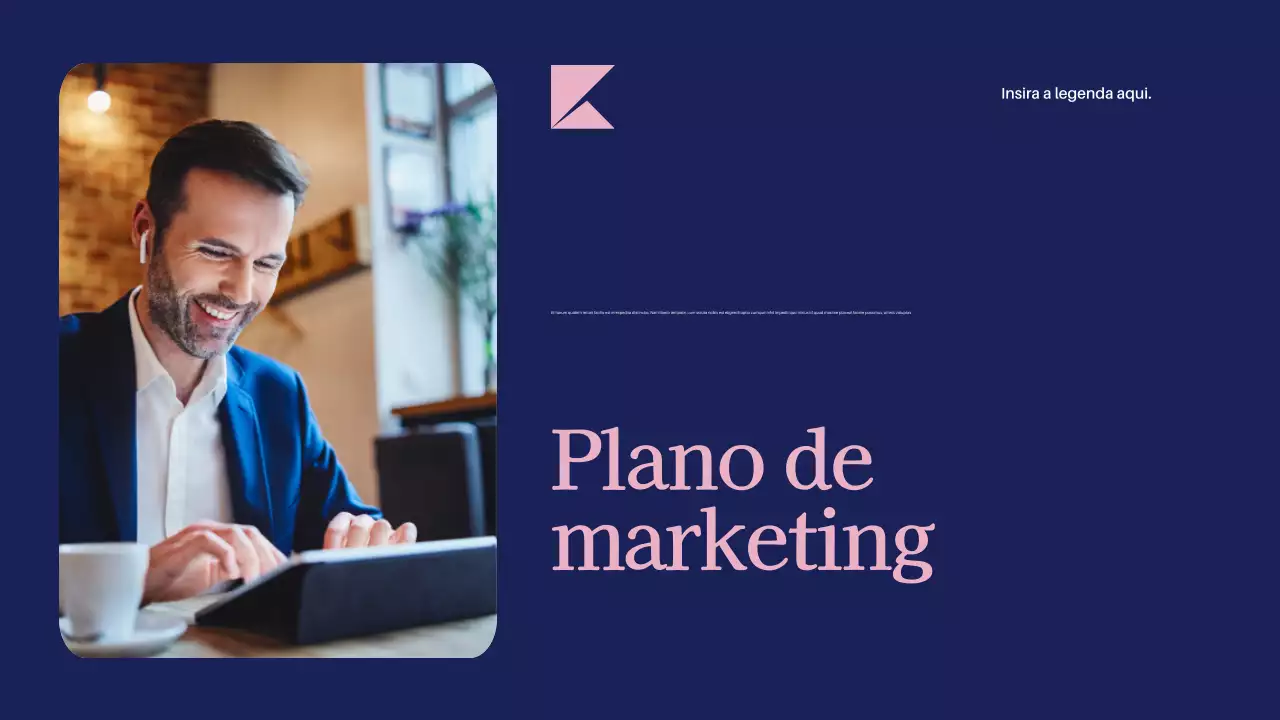 Documento do plano de marketing moderno da Marinha