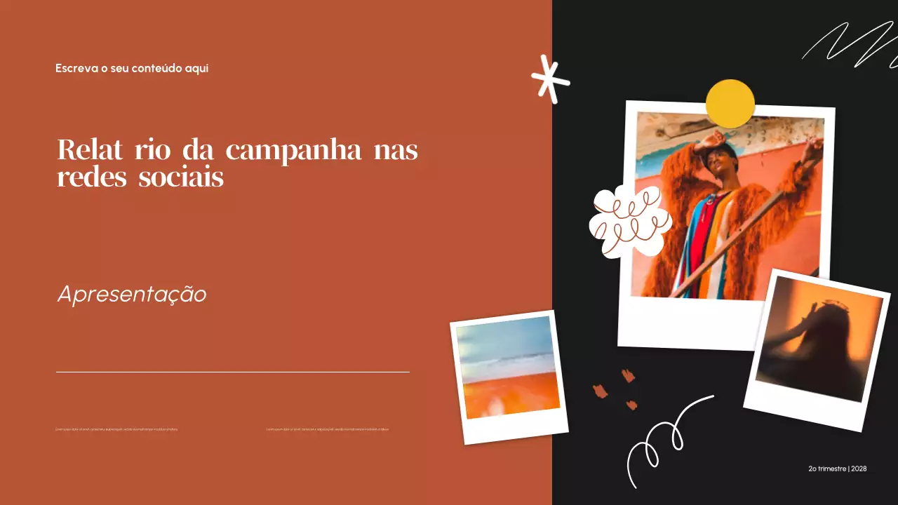 Relatório sobre as redes sociais da Orange Modern
