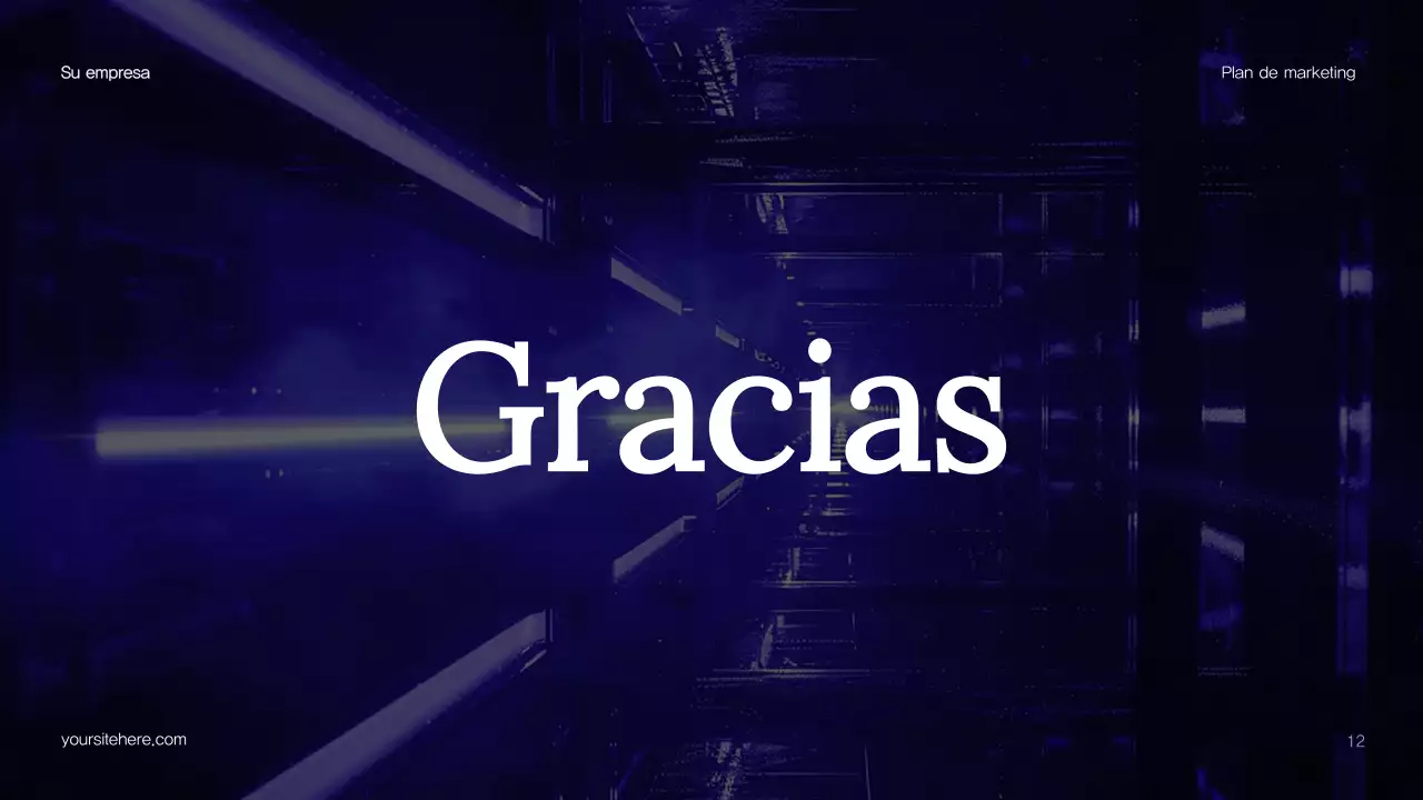 Plan de marketing de Blue Abstract