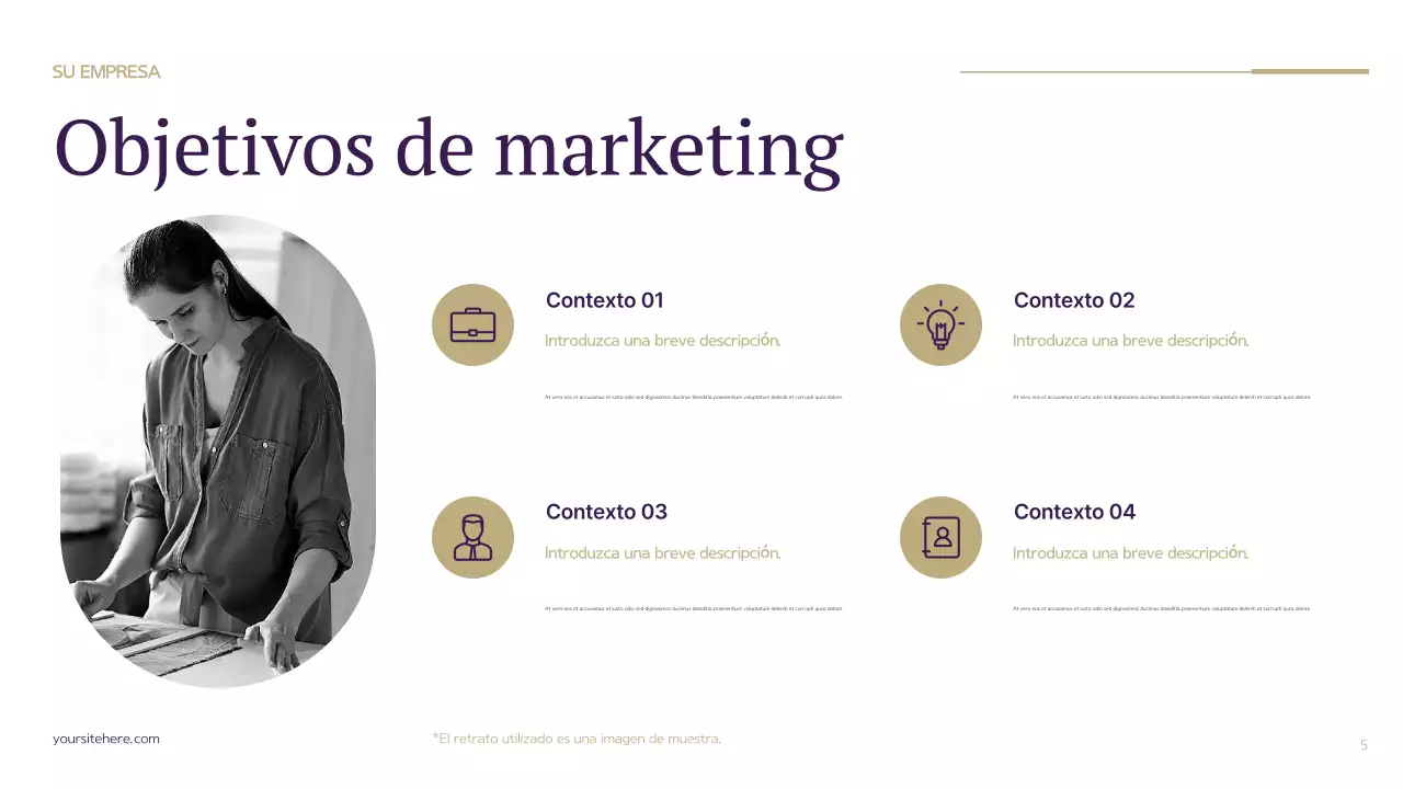 Plan de negocio Purple Modern