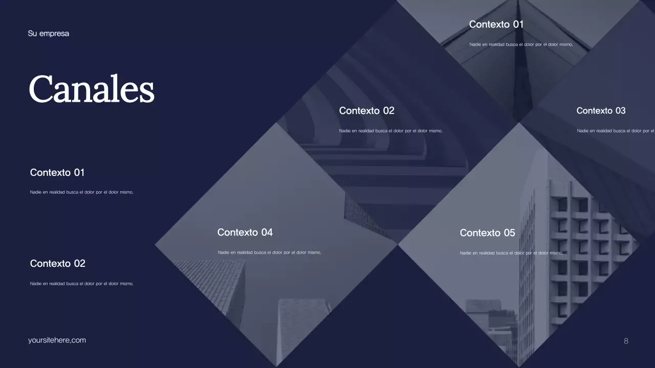 Plan de marketing de Blue Abstract