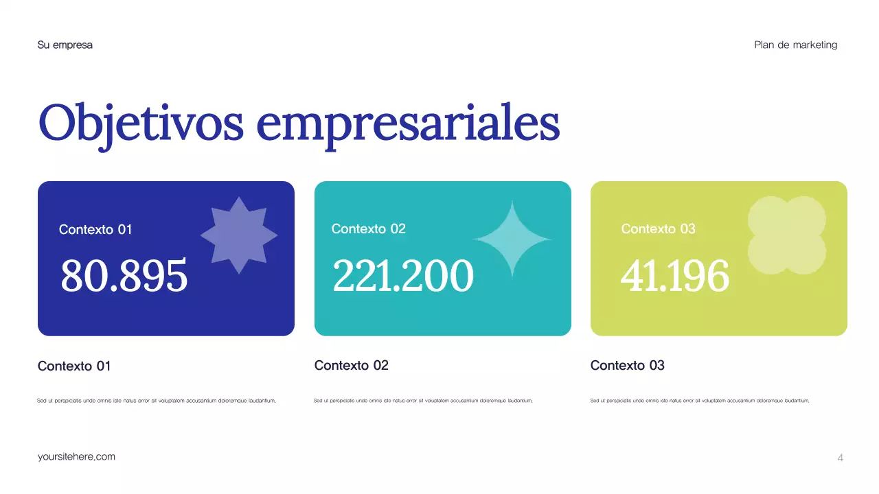 Plan de marketing de Blue Abstract