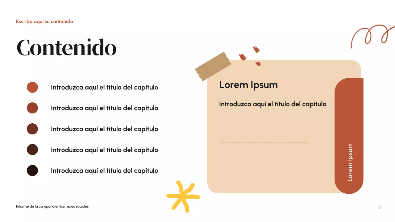 Informe Orange Modern Social Media