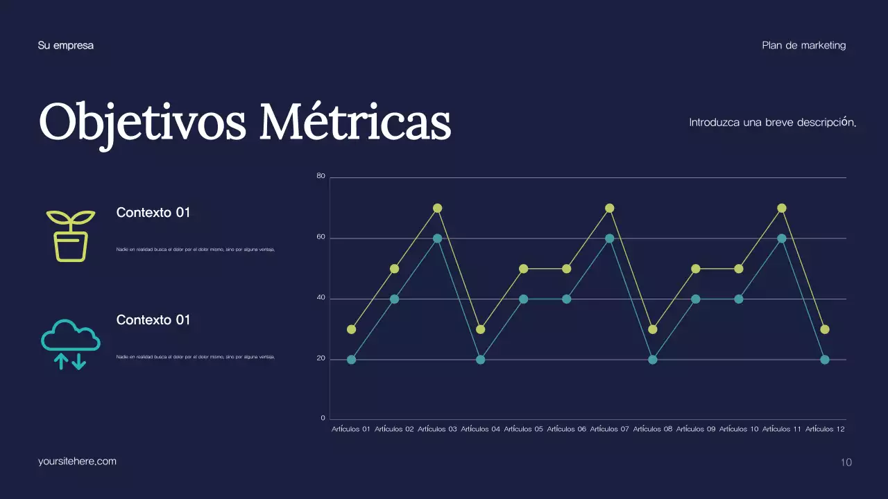 Plan de marketing de Blue Abstract