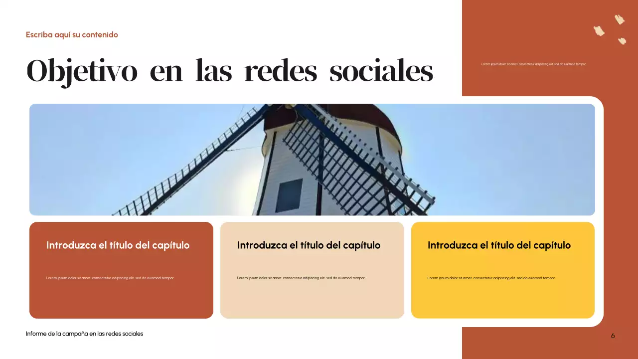 Informe Orange Modern Social Media