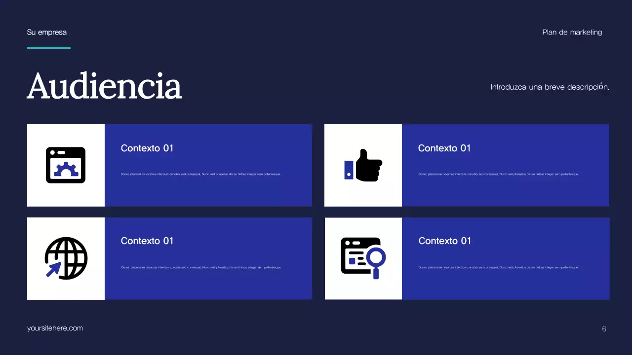 Plan de marketing de Blue Abstract