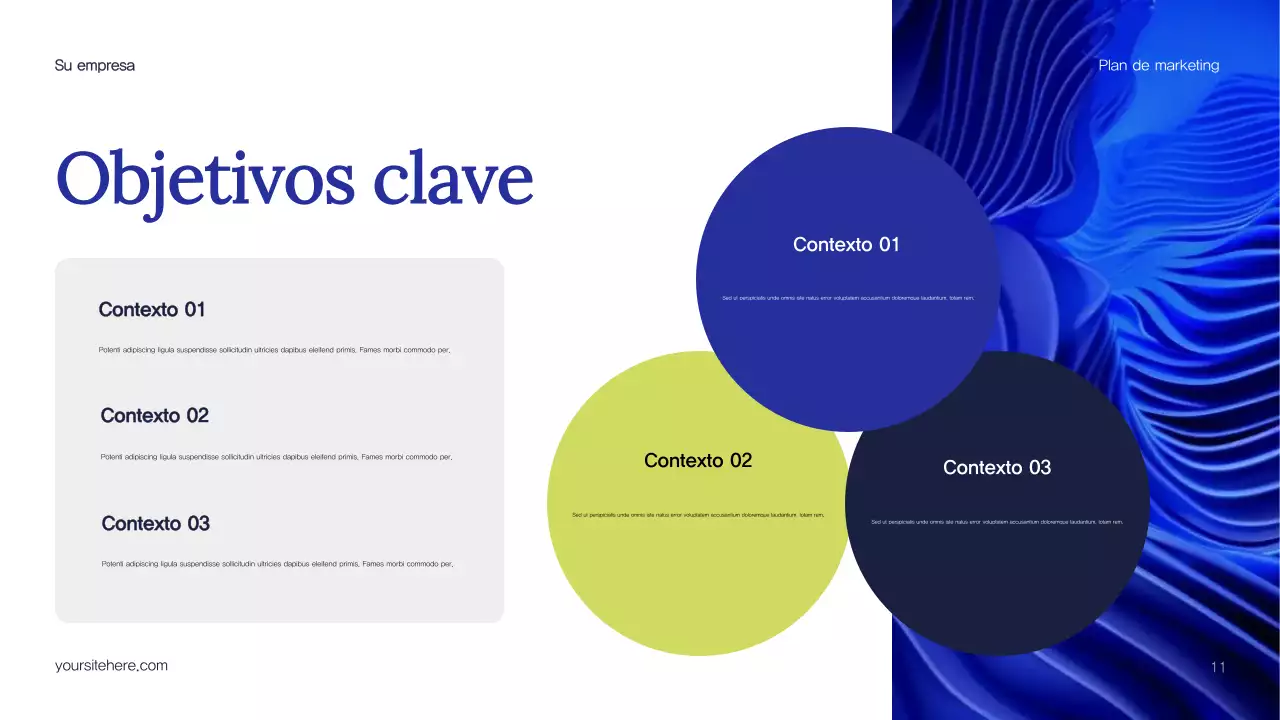 Plan de marketing de Blue Abstract