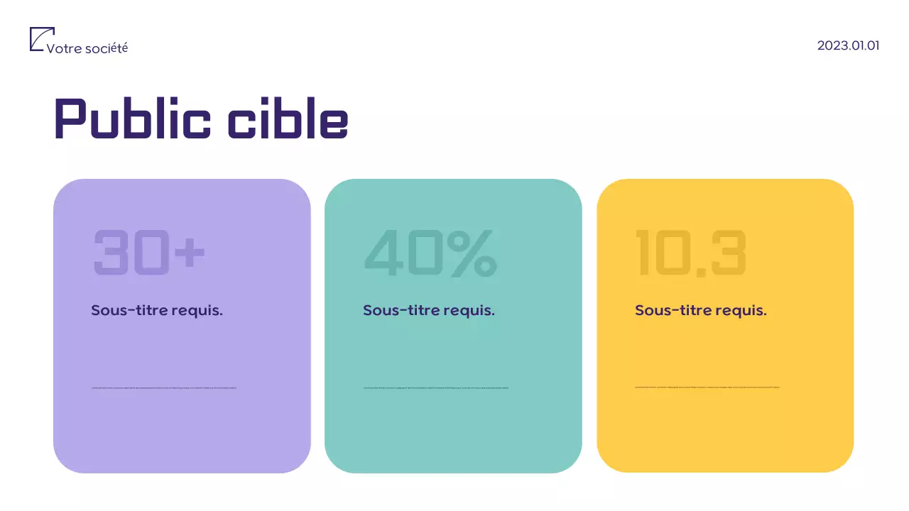 Document de proposition marketing minimaliste violet
