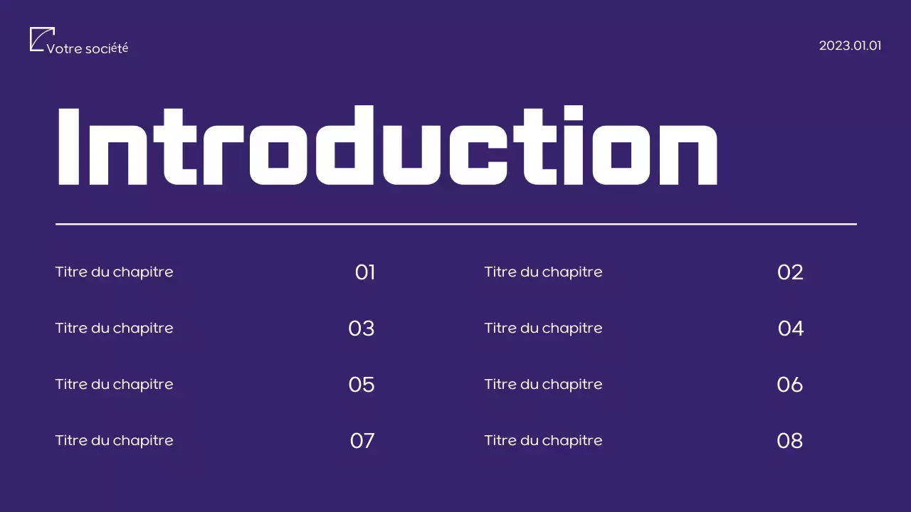 Document de proposition marketing minimaliste violet