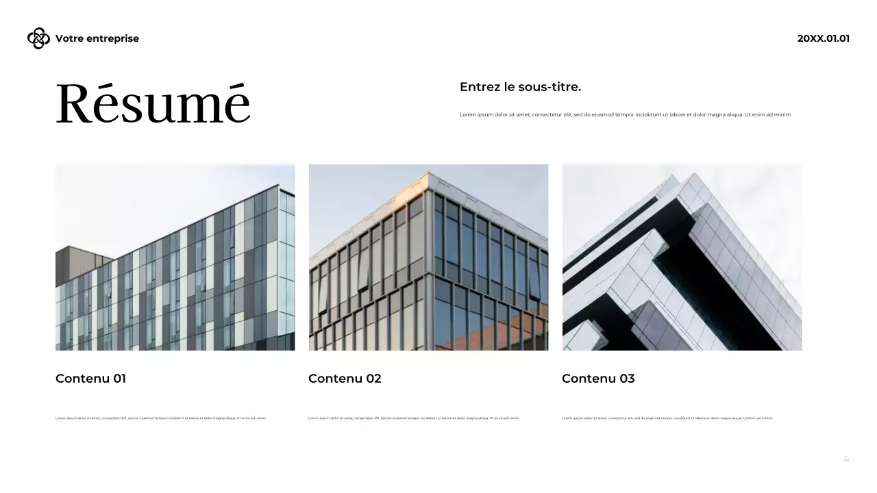 Présentation blanche de la finance moderne