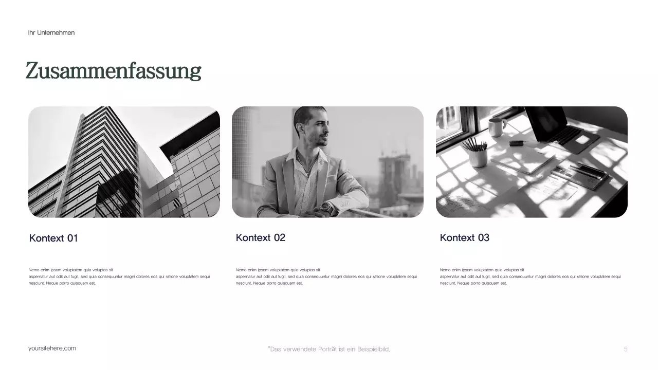 Grüner moderner Haushaltsbericht