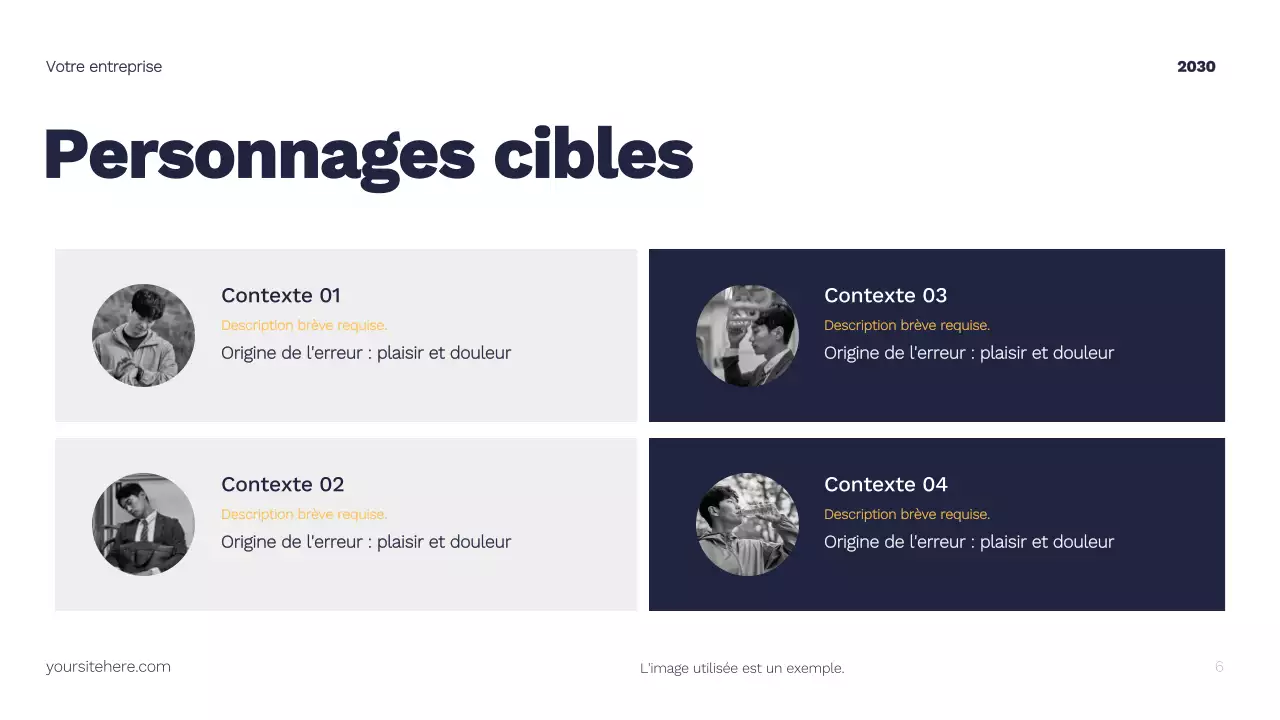 Plan marketing moderne jaune