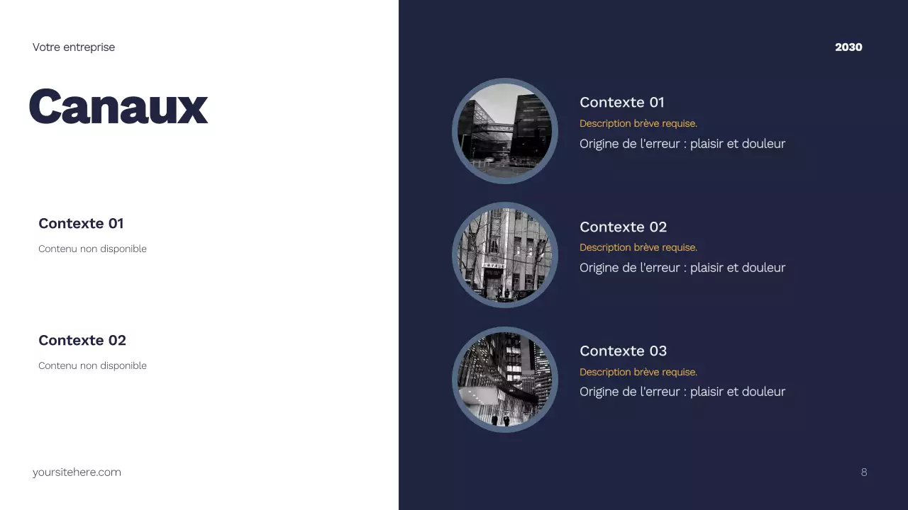 Plan marketing moderne jaune