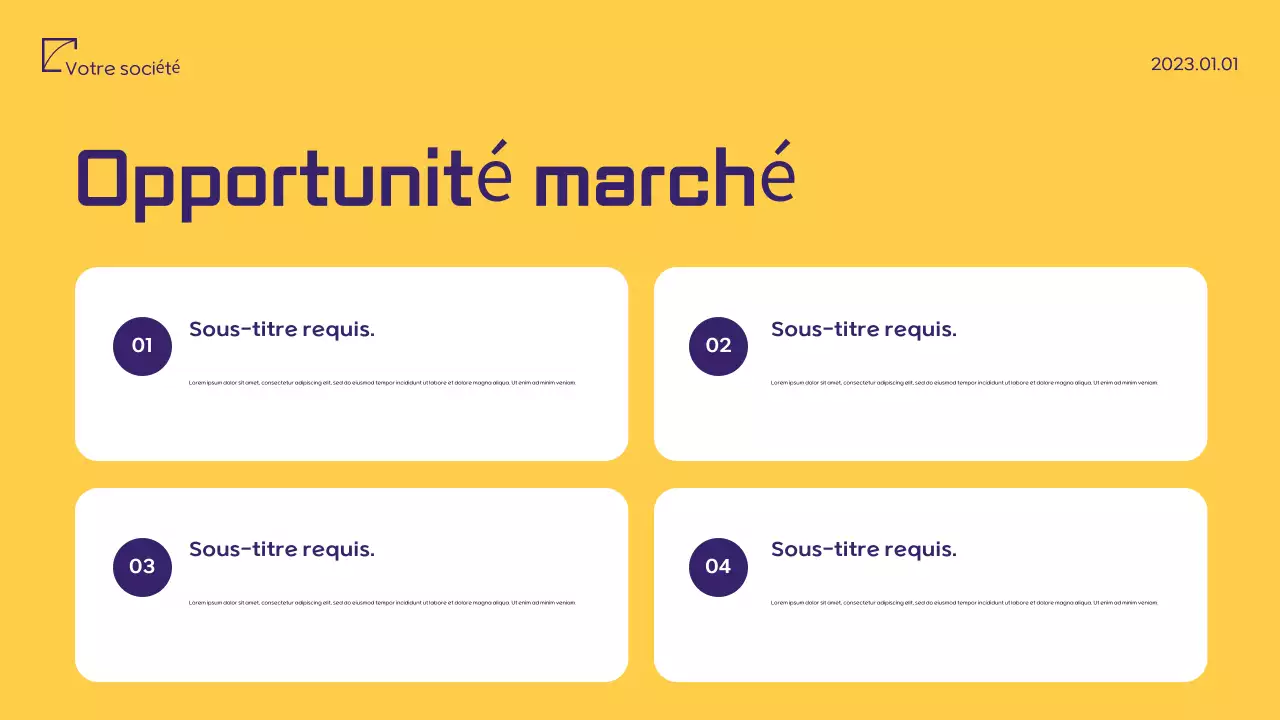 Document de proposition marketing minimaliste violet