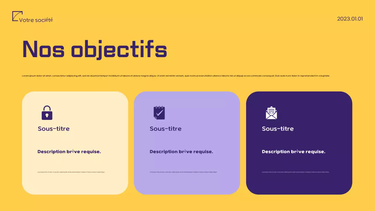 Document de proposition marketing minimaliste violet