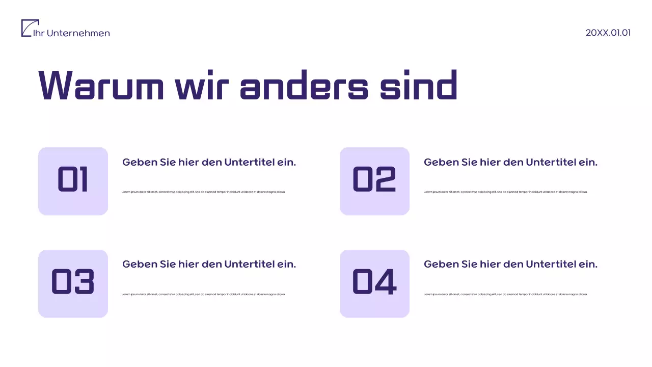 Lila Minimalistisches Marketing-Vorschlagsdokument